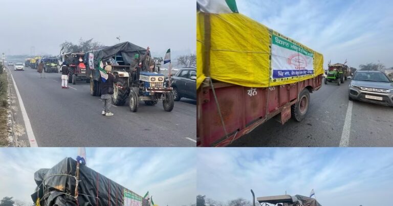 Farmers filled ration in tractor trolleys and set out towards Delhi, Chandigarh Highway sealed.