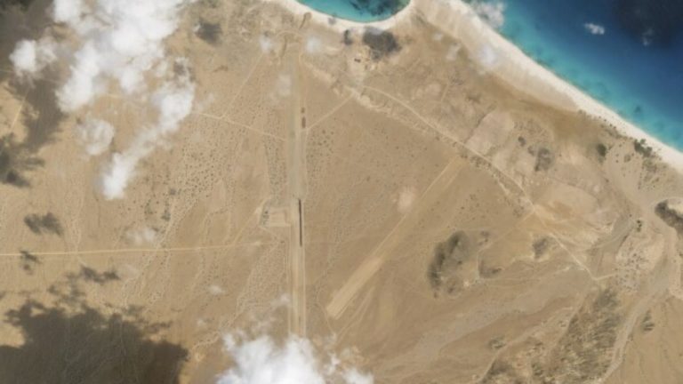 A mysterious airstrip is being built on Indian Ocean amid Houthi attacks on ships in the Red Sea Yemen suspected 1