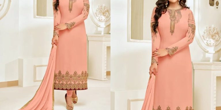 Suit Fashion Wear this chiffon suit to look comfortable and beautiful in summer design like this