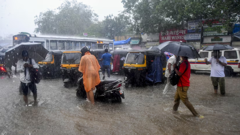 Due to heavy rains in the state a flood like situation was created