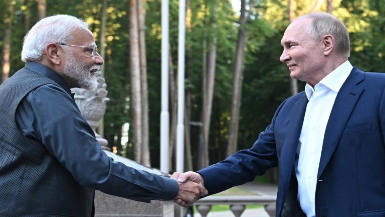 PM Modi met Russian President Putin at his residence