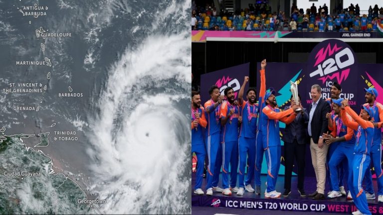 Team India stranded in Barbados flights canceled due to heavy storm